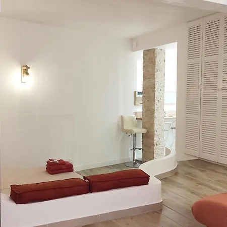 F1 Type Loft Plein Centre, Calme, Clim, Refait A Neuf Et A 200m Du Port * باستيا
